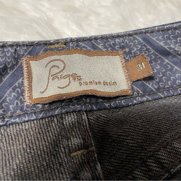 Sz 31 Laurel Canyon Low Rise Boot Cut Paige Jeans - Picture 10 of 10